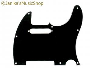 BLACK 3 PLY TELECASTER STYLE SCRATCHPLATE PICKGUARD BWB